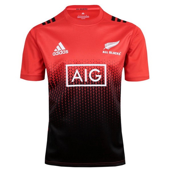 Camiseta de Entrenamiento Rugby All Blacks 2017 2018 Naranja Negro